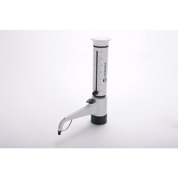 SLS Lab Basics Bottle Top Dispenser with Re-circulating Valve - 5 to 60mL